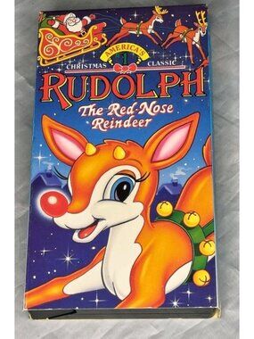 Rudolph The Red Nose Reindeer Christmas Kids Cartoon VHS Vintage Classic 1992